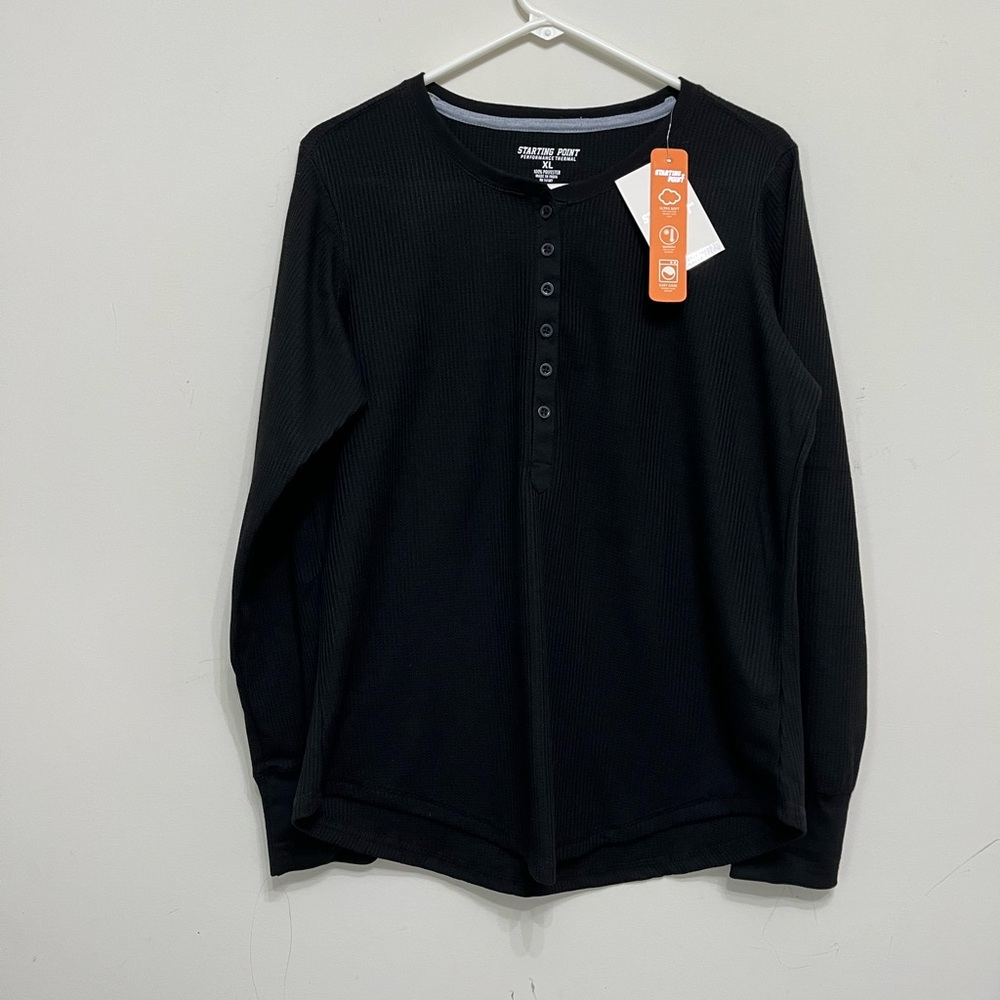 Starting point black Henley size xl net